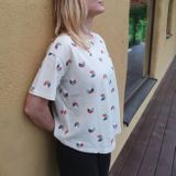 Ladies&#039; Organic Cotton Cream T-shirt  Balls