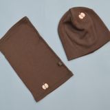 Double-layer Hat Made of Super Soft Merino Wool Apple