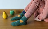 Kids’ dark green socks Fruits