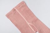 Kids&#039; cotton ribbed leggings Rosa