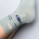 Kids’ Turquoise Socks Fish