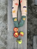 Kids’ light brown cotton leggings Fruit