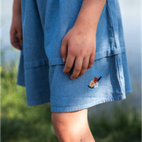 Girl’s Denim Skirt Water Lilies