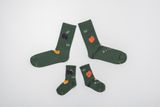 Dark Green Socks Fruits