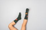 Kids’ dark green socks Fruits