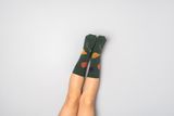 Kids’ dark green socks Fruits