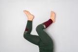 Kids’ dark green cotton leggings Beetrot