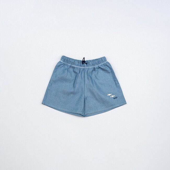 Kids' Denim Shorts Fish