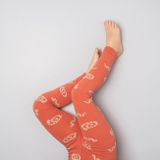 Kids’ brick cotton leggings Earthworms