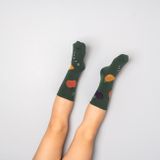 Kids’ dark green socks Fruits