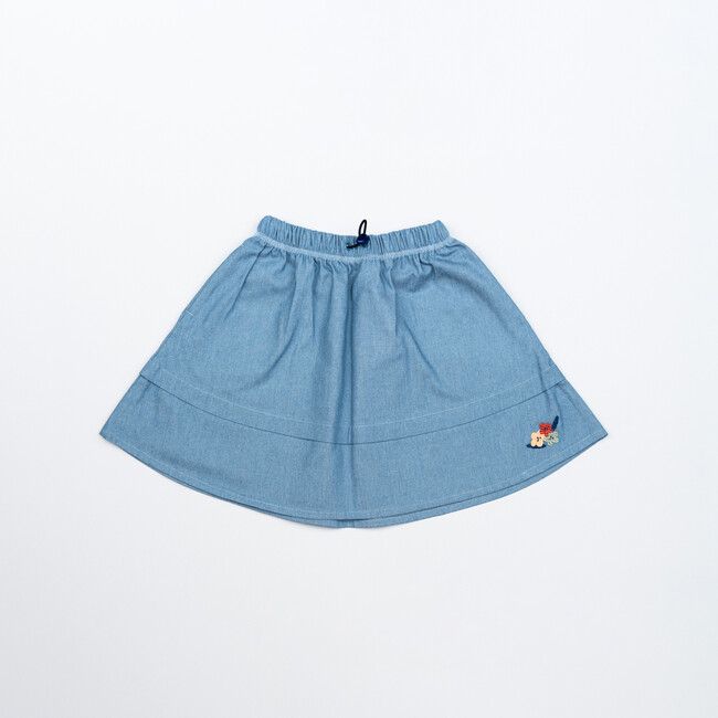 Girl’s Denim Skirt Water Lilies