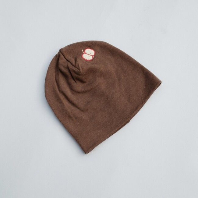 Double-layer Hat Made of Super Soft Merino Wool Apple